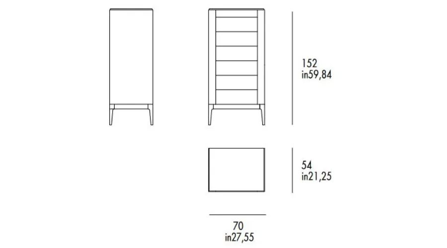 obrazek 4 Luksusowa komoda Zarafa Tallboy