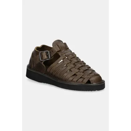 Zdjęcie Fracap sandały skórzane Sandals damskie kolor zielony D025