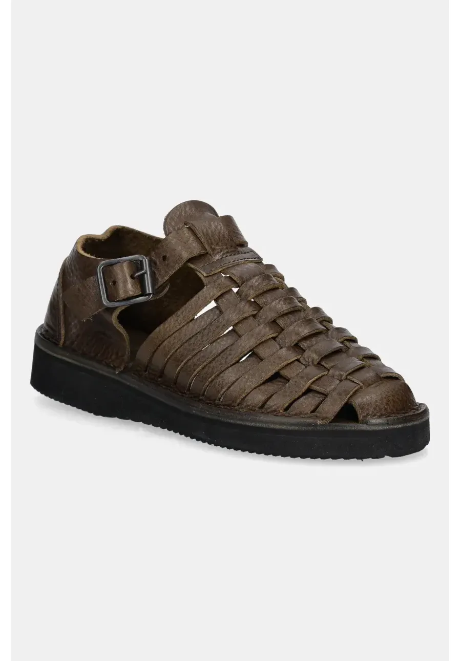 obrazek 1 Fracap sandały skórzane Sandals damskie kolor zielony D025