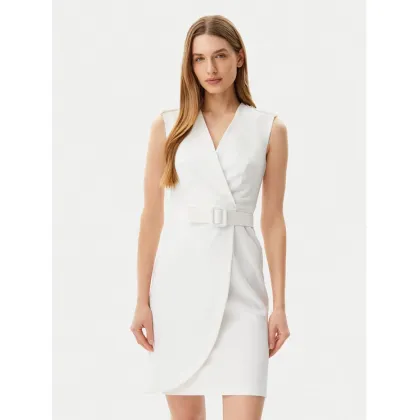 Zdjęcie ARTIGLI Sukienka koktajlowa ACAB000846 Écru Slim Fit
