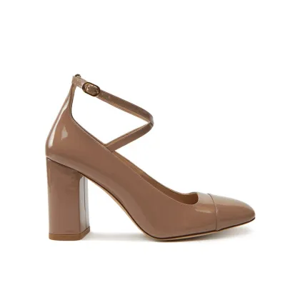 Zdjęcie Stuart Weitzman Czółenka Eden Strap 85 SK086 Beżowy