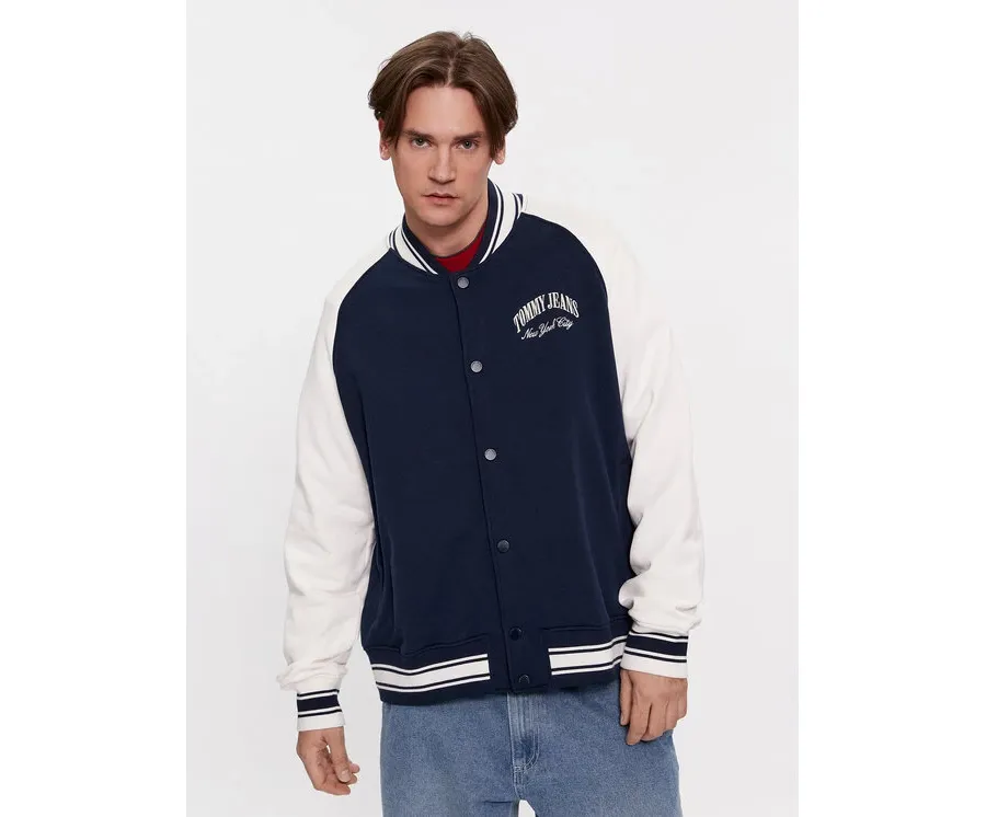obrazek 1 Tommy Jeans Bluza Varsity DM0DM18400 Granatowy Relaxed Fit