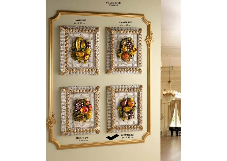 obrazek 1 Obraz ceramiczny z owocami i Swarovski na winogronach - Valle d'oro Patchi