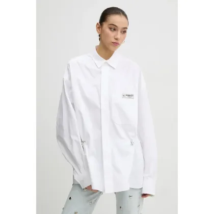 Zdjęcie Fiorucci koszula bawełniana damska kolor biały relaxed z kołnierzykiem klasycznym U01FMTLO230CO02WH01