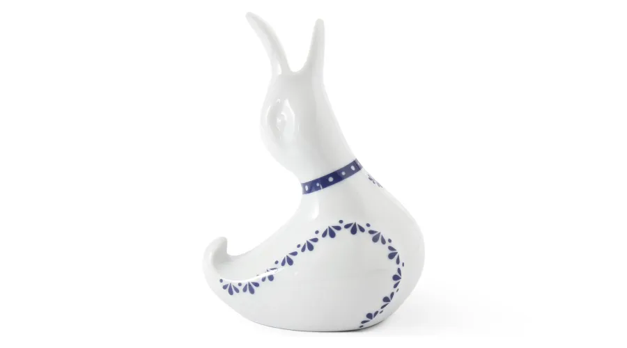 obrazek 1 Oryginalny tryskacz z porcelany w kształcie gęsi z niebieskim zdobieniem - Leander