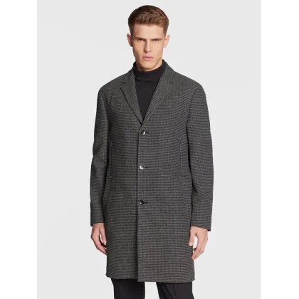 Zdjęcie Calvin Klein Płaszcz wełniany Statement K10K109952 Czarny Regular Fit