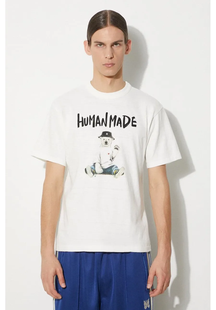 obrazek 1 Human Made t-shirt bawełniany Graphic męski kolor biały z nadrukiem HM27TE016