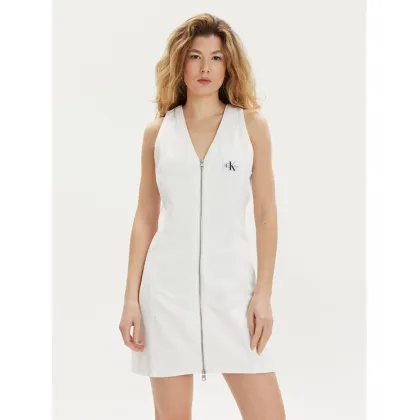 Zdjęcie Calvin Klein Jeans Sukienka jeansowa J20J222782 Biały Slim Fit