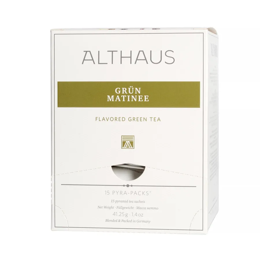 obrazek 1 Althaus - Grun Matinee Pyra Pack - Herbata 15 piramidek ALTHAUS
