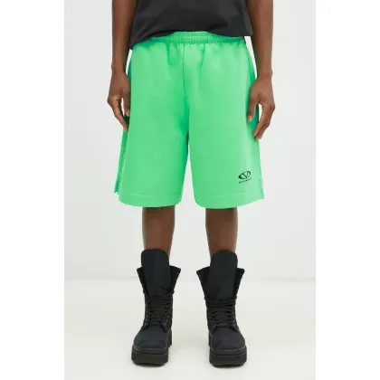 Zdjęcie VETEMENTS szorty Oval Logo męskie kolor zielony UA66SS600E
