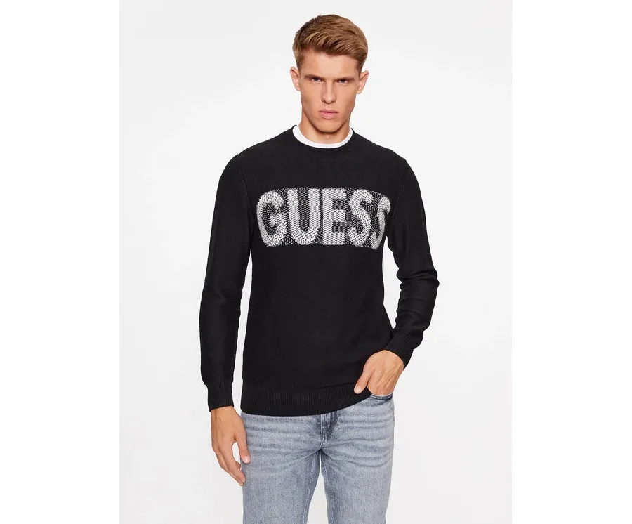 obrazek 1 Guess Sweter M3BR50 Z38V2 Czarny Regular Fit