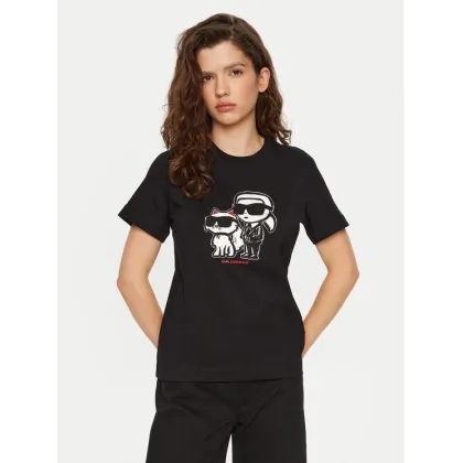 Zdjęcie KARL LAGERFELD T-Shirt A1W17129 Czarny Regular Fit