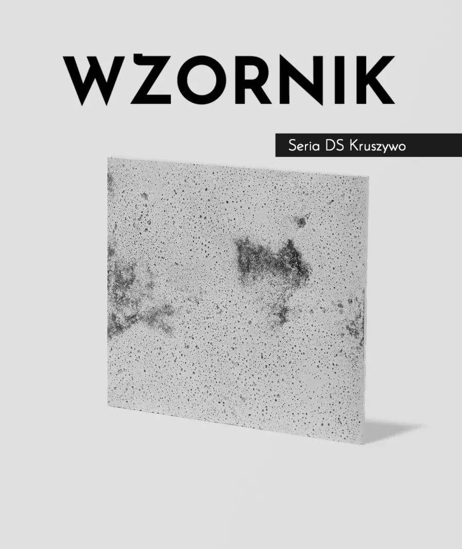 obrazek 1 Wzornik DS - (jasny popiel, czarne kruszywo, duża porowatość) - beton architektoniczny