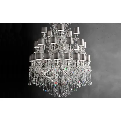 Picture Exclusive crystal chandelier for palace interiors - Masiero