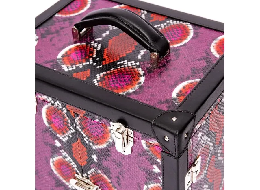 obrazek 7 Stylowy kuferek Amour Deluxe na biżuterię w kolorze różowym
