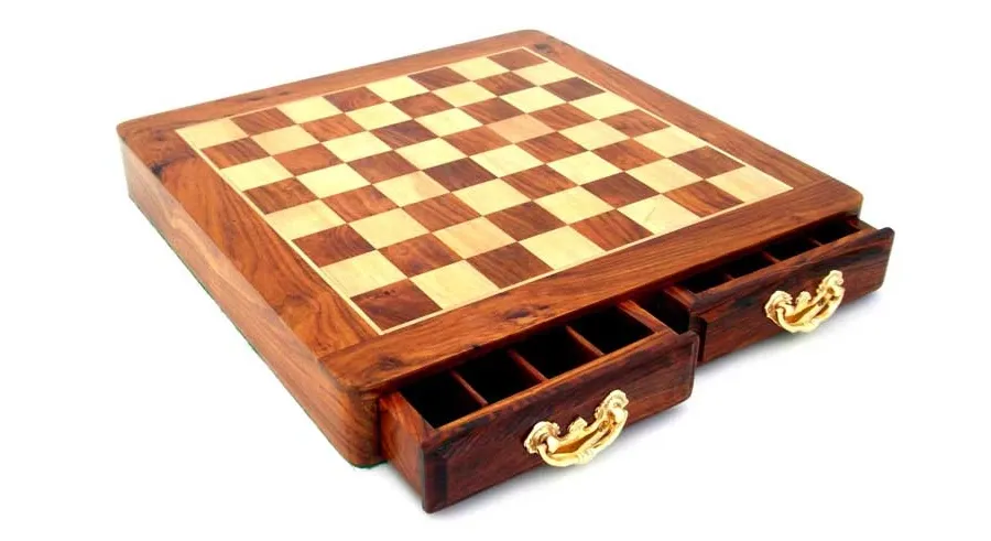 obrazek 2 Cudowny zestaw do gry w szachy z dwiema szufladkami 141MW+G445