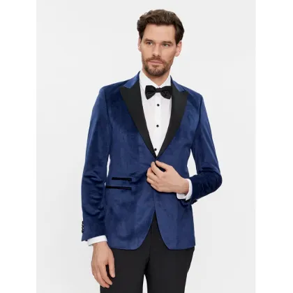 Zdjęcie KARL LAGERFELD Marynarka 155270 541009 Granatowy Slim Fit