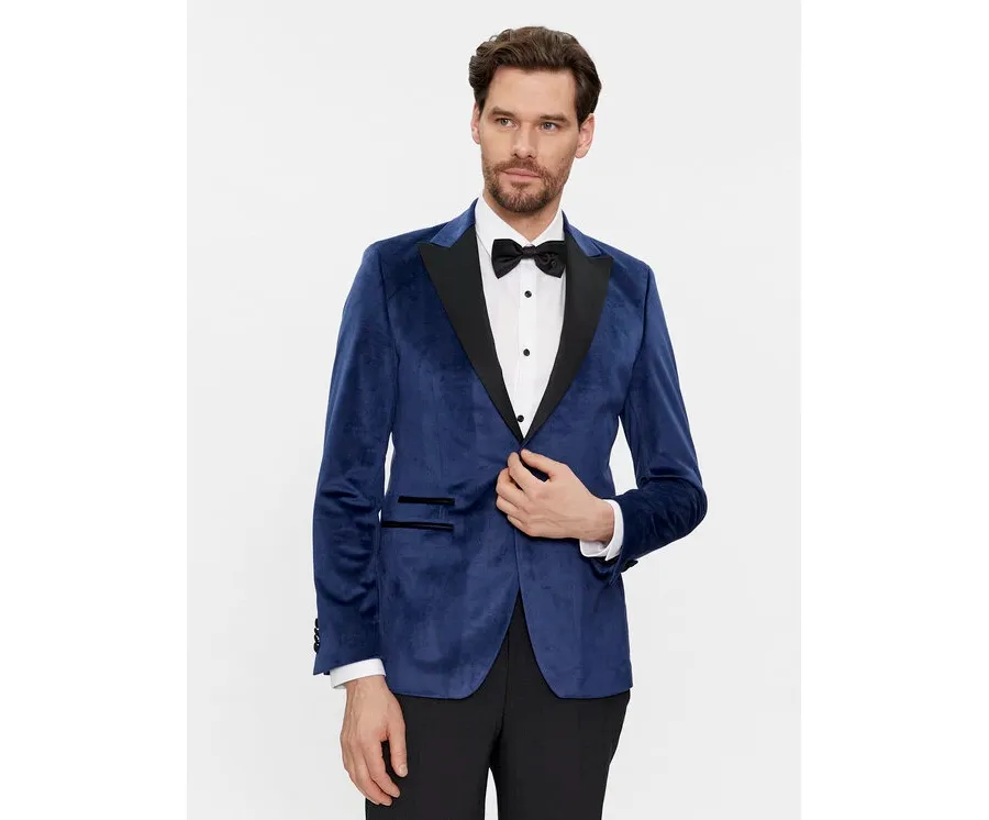 obrazek 1 KARL LAGERFELD Marynarka 155270 541009 Granatowy Slim Fit
