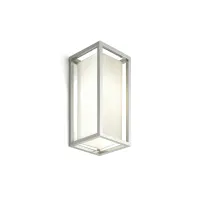 Zdjęcie Kwadratowa mała lampa ścienna z chromowanego mosiądzu H.32xL.14xP.14 cm
