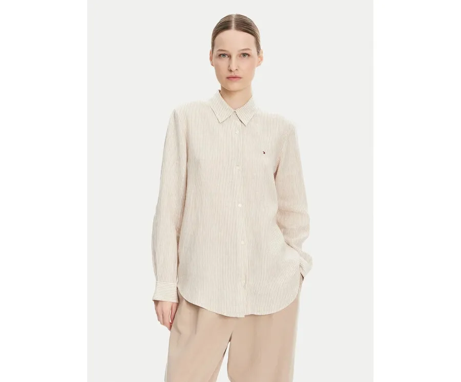 obrazek 1 Tommy Hilfiger Koszula WW0WW44679 Beżowy Relaxed Fit