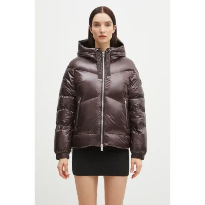 Zdjęcie Woolrich kurtka puchowa Aliquippa Short Puffer Jacket kolor brązowy zimowa CFWWOU0927FRUT3085