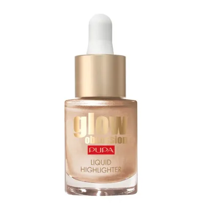 Zdjęcie Pupa Glow Obsession Rozświetlacz w płynie Metallic Effect 002 Moon Light Moon Light 13.5 ml