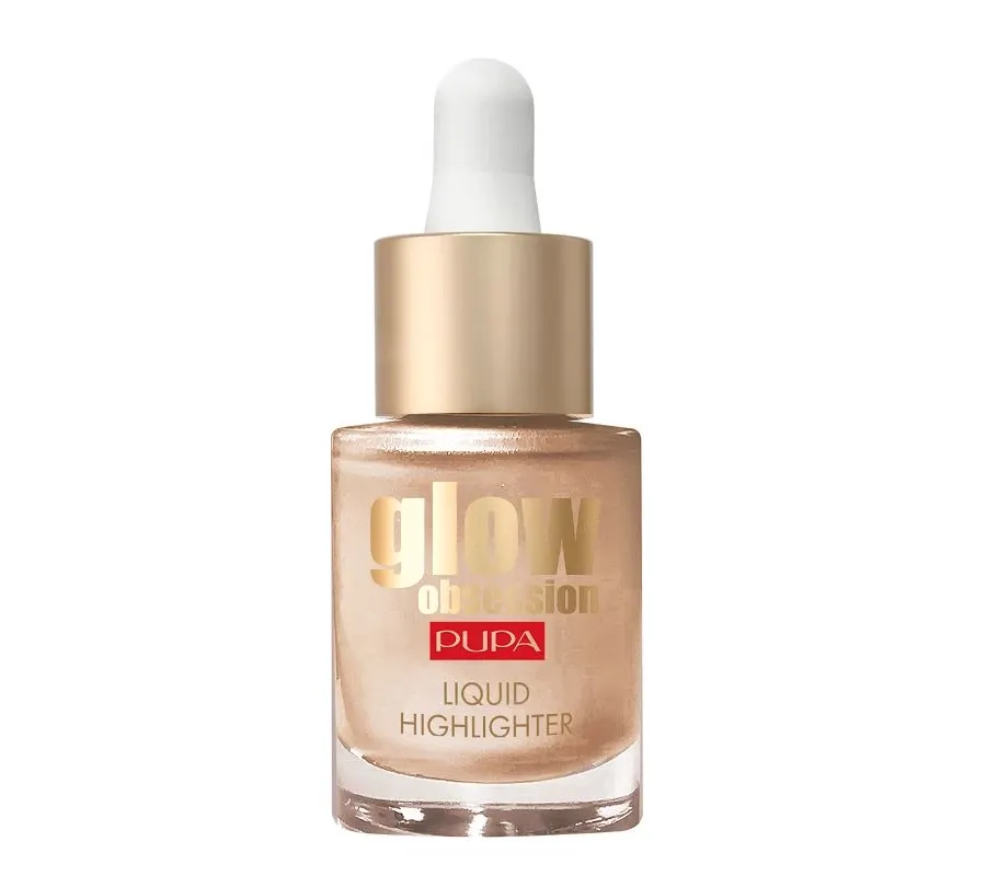 obrazek 1 Pupa Glow Obsession Rozświetlacz w płynie Metallic Effect 002 Moon Light Moon Light 13.5 ml