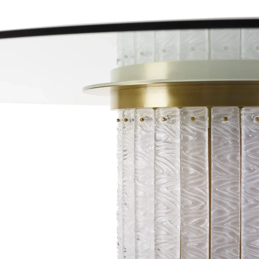 obrazek 6 Elegancki i wyrafinowany owalny stół jadalniany H.75xL.220xP.130 cm