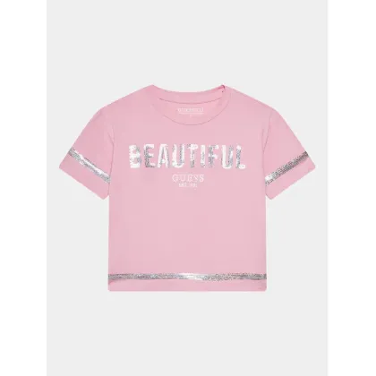 Zdjęcie Guess T-Shirt J4RI08 K6YW4 Różowy Regular Fit
