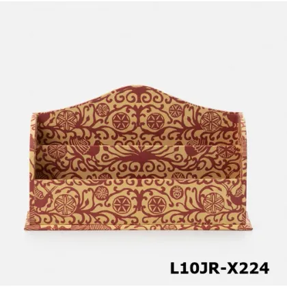 Picture Wooden document bag covered with woodcut paper