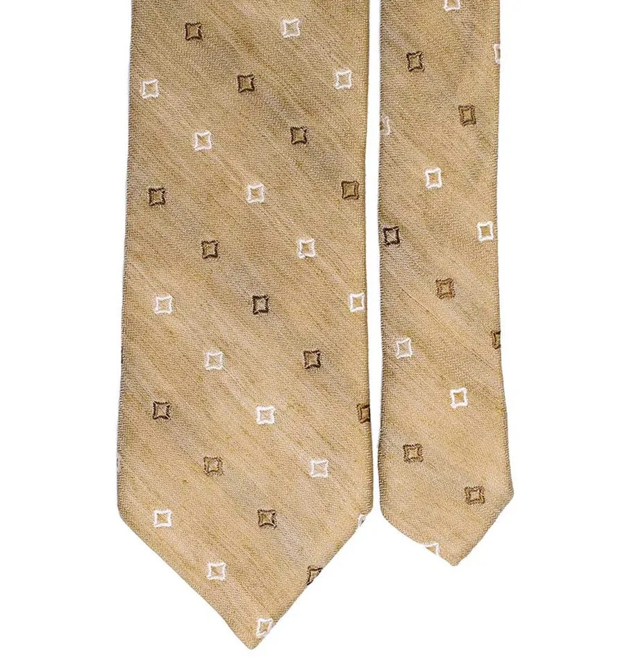 obrazek 2 Stylowy krawat w kwadraty prosto z Włoch