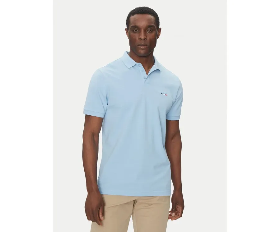 obrazek 1 Hechter Paris Polo Pique H-Eco 74004 151902 Błękitny Regular Fit