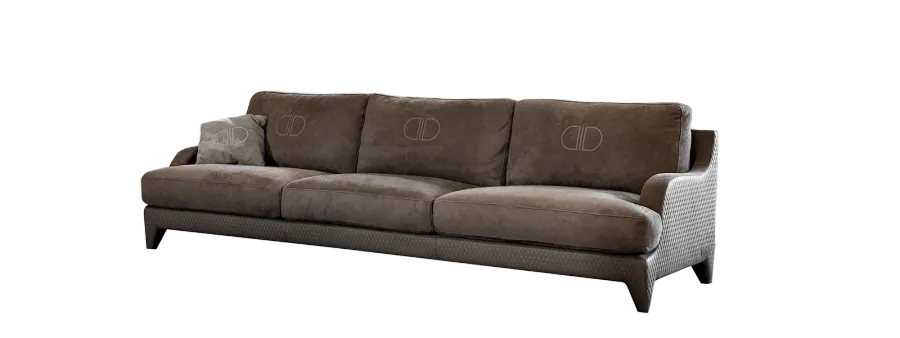 obrazek 1 Brązowa elegancka sofa do domu - Daytona
