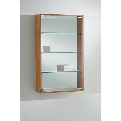 Picture Stylish wooden hanging small display cabinet