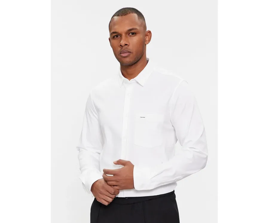 obrazek 1 Calvin Klein Koszula K10K110858 Biały Slim Fit