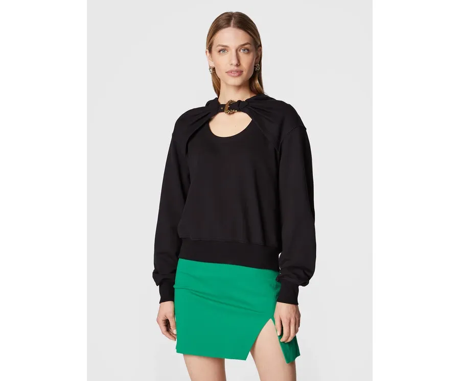 obrazek 1 Versace Jeans Couture Bluza Basic 73HAI312 Czarny Relaxed Fit