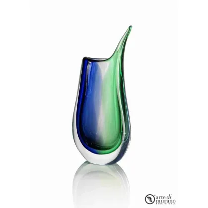 Zdjęcie Modernistyczny wazon z dmuchanego szkła Murano