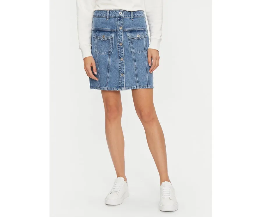 obrazek 1 Karl Lagerfeld Jeans Spódnica jeansowa 246J1202 Niebieski Regular Fit