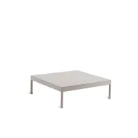 Picture Les Arcs aluminum coffee table in dove gray for the garden and terrace