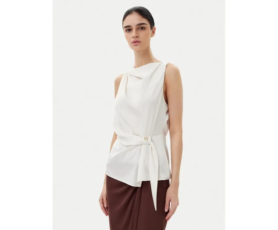 obrazek 1 Rinascimento Bluzka CFC0019901002 Écru Regular Fit