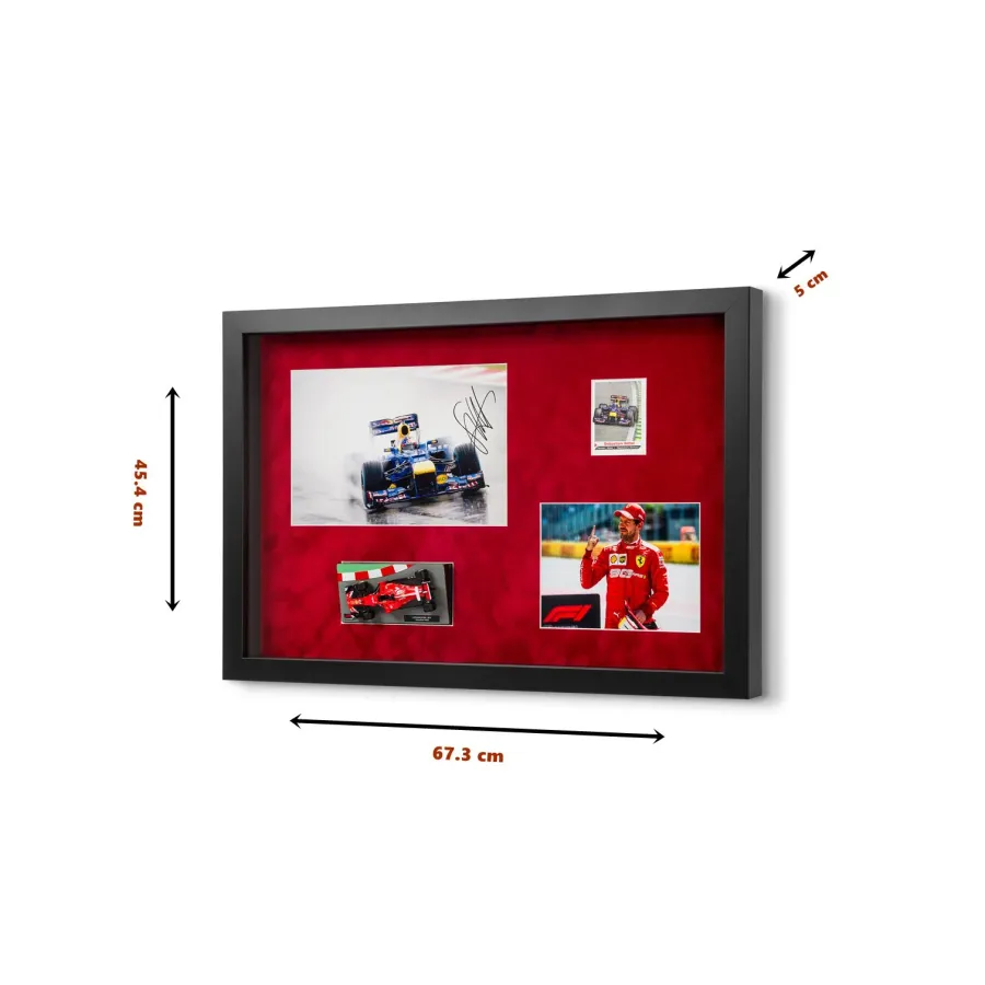 obrazek 2 Kolaż dla miłośnika motoryzacji i F1 - Sebastian Vettel / certyfikowany autograf