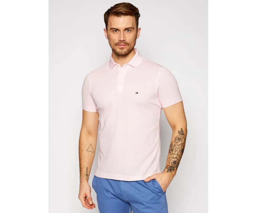 obrazek 1 Tommy Hilfiger Polo 1985 MW0MW17771 Różowy Slim Fit