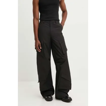 Zdjęcie Heliot Emil spodnie męskie kolor czarny w fasonie cargo HE.M.10.160.BLK01