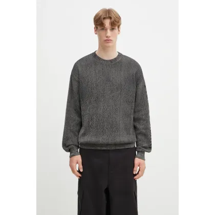 Zdjęcie No Problemo sweter Alien-O Glitch Knit Crew Neck męska kolor czarny NP2001903