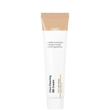 Zdjęcie Purito Cica Clearing Regenerujący krem BB z wąkrotą azjatycką 21 Light Beige Light Beige 30 ml
