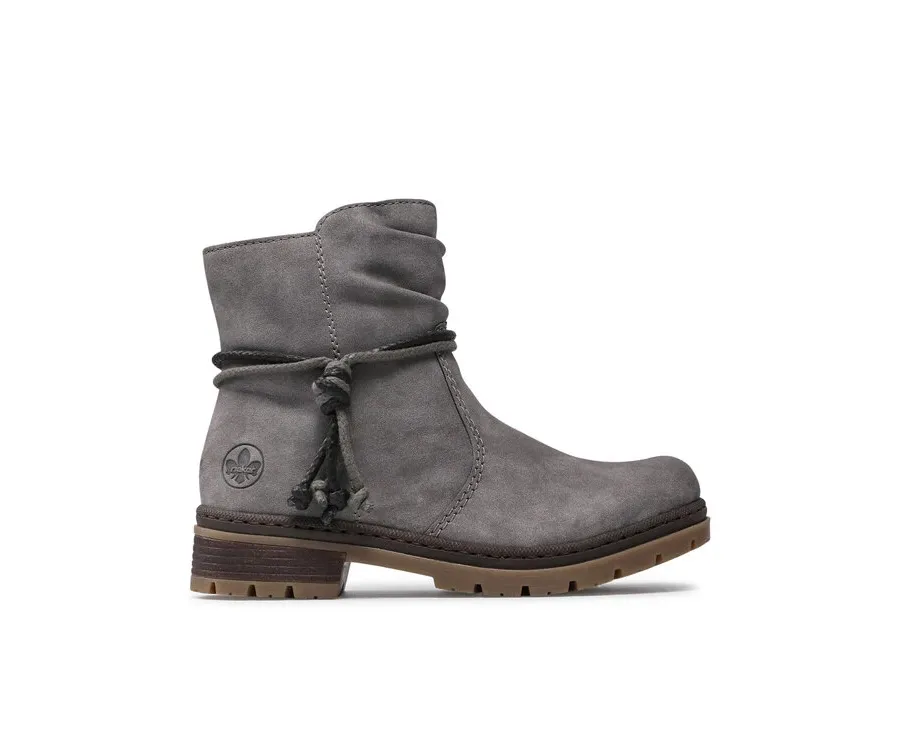 obrazek 1 Rieker Botki Y7463-40 Szary