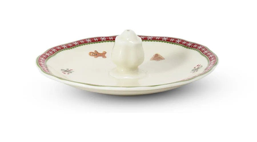 obrazek 1 Piękny porcelanowy uchwyt na kadzidełka w kolorze kości słoniowej - Leander