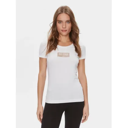 Zdjęcie Guess T-Shirt W4RI33 J1314 Biały Slim Fit