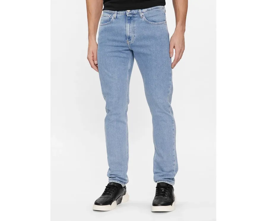 obrazek 1 Calvin Klein Jeans Jeansy J30J323690 Niebieski Slim Taper Fit