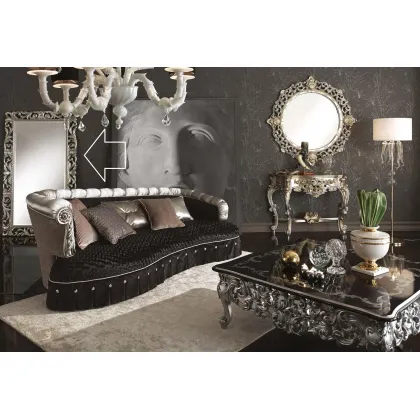 Zdjęcie Luksusowe prostokątne lustro w stylu antycznym – Morello Gianpaolo